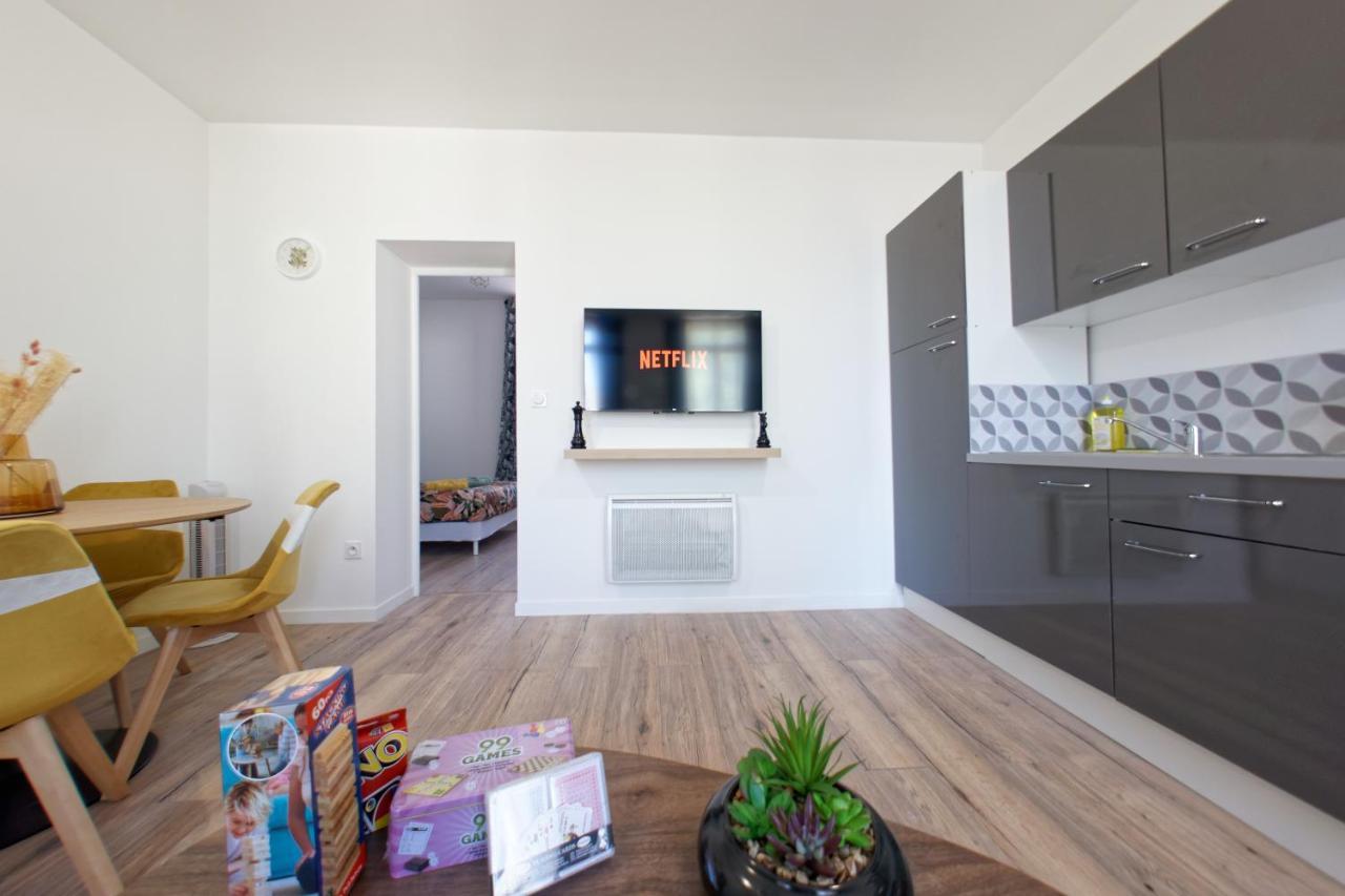 Ferienwohnung L'Azur - 3 Personnes - Bureau & Wifi Perpignan Exterior foto
